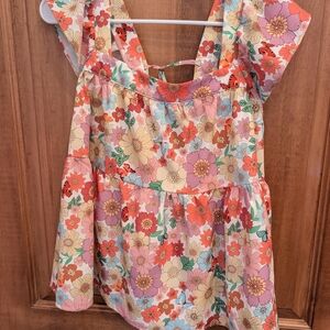 SHEIN Multicolor Floral Blouse